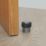 Eclipse Round Knurled Floor Door Stop 30 x 40mm Dark Bronze