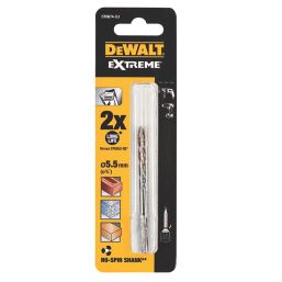 DEWALT EXTREME 2 Triangle Shank Masonry Drill Bit 5.5mm x 85mm