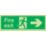 Nite-Glo  Photoluminescent "Fire Exit" Right Arrow Sign 150mm x 450mm