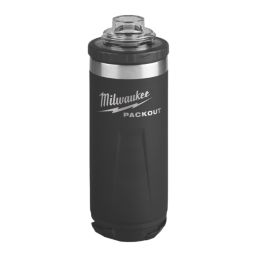 Milwaukee Packout Bottle with Chug Lid 710ml Black
