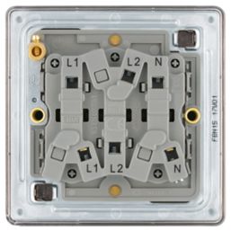LAP  10A 1-Gang 3-Pole Fan Isolator Switch Black Nickel