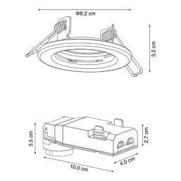 LAP Fulgora Fixed  Downlight White