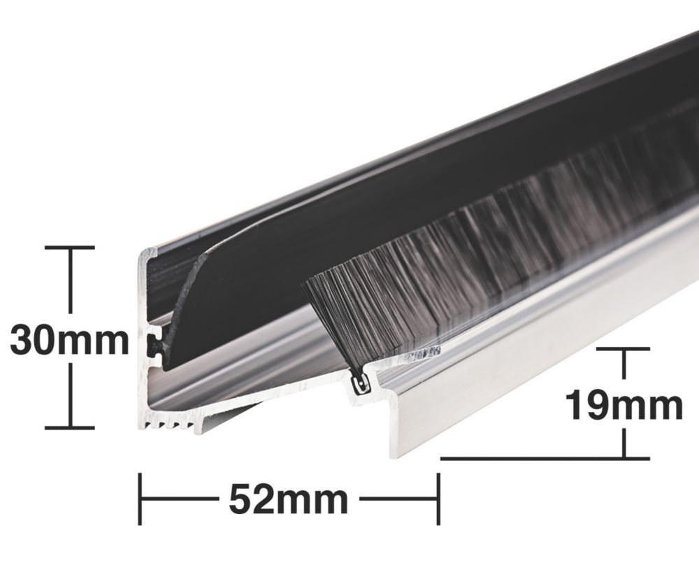 Stormguard Classic Threshold Draught & Rain Excluder Pol. Aluminium 0
