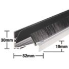 Stormguard Classic Threshold Draught & Rain Excluder Polished Aluminium 0.91m