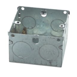 Appleby  1-Gang Galvanised Steel  Back Box 47mm