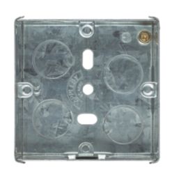 Appleby  1-Gang Galvanised Steel  Back Box 47mm