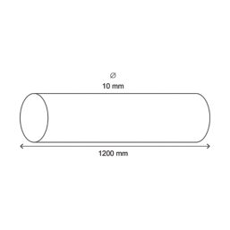 Smith & Locke Braided Steel Cable Lock 1200mm x 10mm