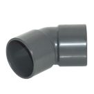 FloPlast Solvent Weld Waste Bend 135° Anthracite Grey 40mm 5 Pack