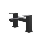 ETAL Lanza Matt Black 174mm Deck Mounted Lever 2 Tap Holes Bath Mixer Tap