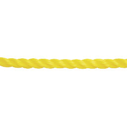 Diall Twisted Rope Yellow 8mm x 50m