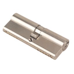 Yale Fire Rated 1 Star Double Euro Cylinder Lock BS 40-45 (85mm) Satin Nickel
