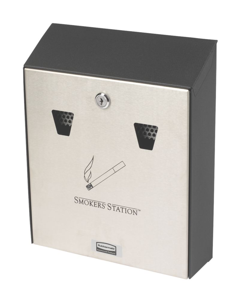 Rubbermaid Lockable WallMounted Cigarette Station Screwfix