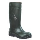 Dunlop Purofort+   Safety Wellies Green Size 10