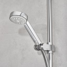 Aqualisa Visage Q HP/Combi Ceiling-Fed Chrome Thermostatic Single Outlet Exposed Smart Shower with Adjustable Head