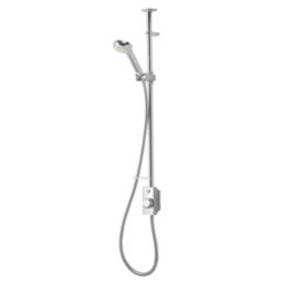 Aqualisa Visage Q HP/Combi Ceiling-Fed Chrome Thermostatic Single Outlet Exposed Smart Shower with Adjustable Head