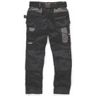 Scruffs Pro Flex Holster Work Trousers Black 36" W 32" L