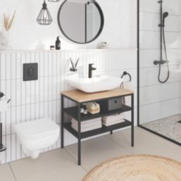 Grohe QuickFix Start  Towel Ring Matt Black