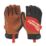 Milwaukee Hybrid Leather Gloves Black/Brown Large