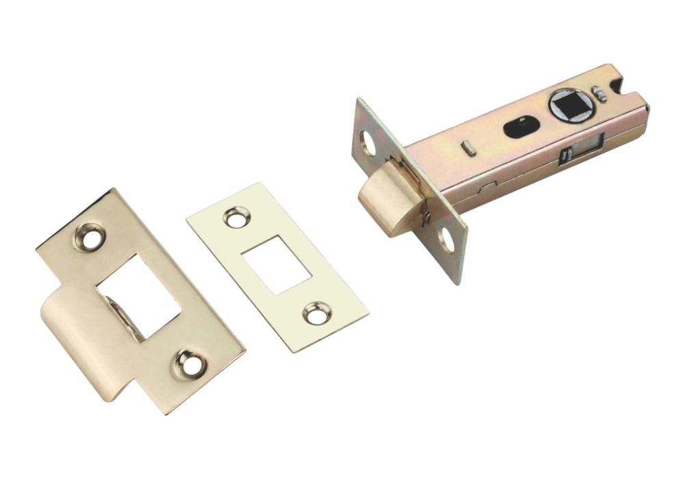 Smith & Locke Polished Brass Tubular Mortice Latch 79.35mm Case 57mm