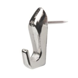 Corefix Barb Hammer-In Picture Hooks Nickel 4 Pack