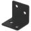 Magnodur Angle Brackets Black 30mm x 30mm x 30mm 10 Pack