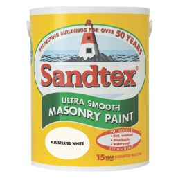 Sandtex 5Ltr  Illustrated White Masonry Paint