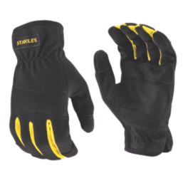 Stanley Pull-On Touchscreen Padded Performance Gloves Black / Yellow Large