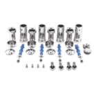 ETAL 26mm x 80mm Chrome Radiator Bracket Kit