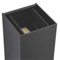 LAP  Outdoor LED Adjustable Up & Down Wall Light Matt Black 12.5W 610lm