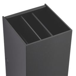 LAP  Outdoor LED Adjustable Up & Down Wall Light Matt Black 12.5W 610lm