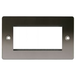 LAP  4-Module Modular Faceplate Black Nickel