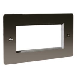 LAP  4-Module Modular Faceplate Black Nickel