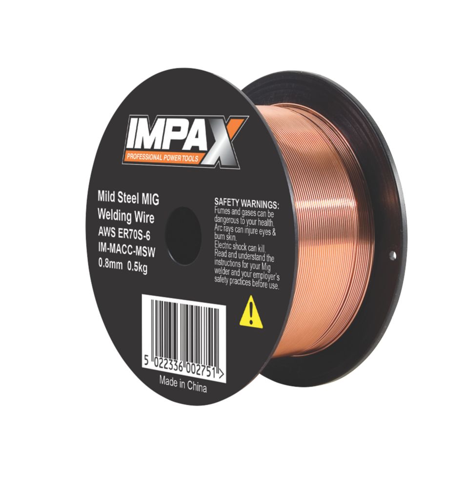 IMPAX MIG Welding Wire 0.5kg 0.8mm Screwfix