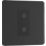 British General Evolve 1-Gang 2-Way LED Single Secondary Trailing Edge Touch Dimmer Switch  Matt Black with Black Inserts