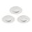 Saxby Vega Round LED Micro Downlights Matt White 12W 240lm 3 Pack