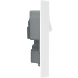 British General 900 Series 13A 2-Gang DP Switched Plug Socket White