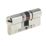 Yale Fire Rated 3 Star Double Platinum Euro Profile Cylinder 35-35 (70mm) Nickel