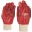 Site  PVC Dipped Gloves Red Large