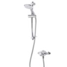 Triton Verne  Rear-Fed Exposed Silver Thermostatic Concentric Mixer Shower