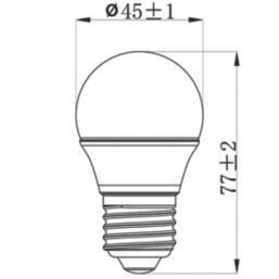 Sylvania ToLEDo Retro V5 ST 840 SL ES Mini Globe LED Light Bulb 470lm 4.5W