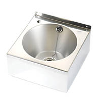 Franke Model B 1 Bowl Stainless Steel 2-Tap Hole Wall-Hung Wash Basin 345 x 185mm