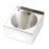 Model B 1 Bowl Stainless Steel 2-Tap Hole Wall-Hung Wash Basin 345 x 185mm