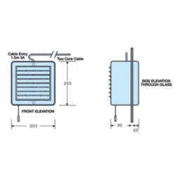 Manrose WF150AP 150mm (6") Axial Kitchen Extractor Fan  White 240V