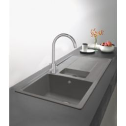 Franke Ascona Sink-Mounted Mono Mixer Kitchen Tap Silk Steel