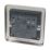 Hager Sollysta WRS51BSB 5A 1-Gang Unswitched Round Pin Socket Brushed Steel with Black Inserts