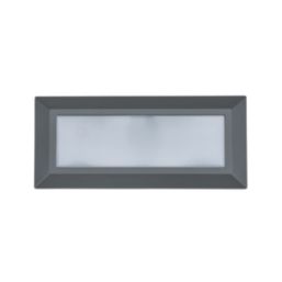 Lutec Helena Outdoor LED Brick Light Wall-Mounted Dark Grey 10.2W 850lm