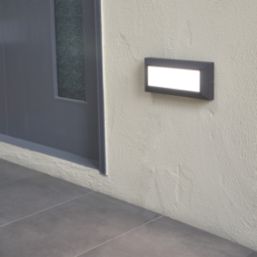 Lutec Helena Outdoor LED Brick Light Wall-Mounted Dark Grey 10.2W 850lm