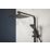 Highlife Bathrooms Orkney Series 2  Rear-Fed Exposed Matt Black Thermostatic Shower