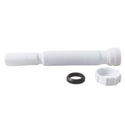 Flomasta  Flexible Waste Pipe White 32mm x 300-700mm