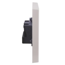 British General 900 Series 5A 1-Gang Unswitched Round Pin Plug Socket White